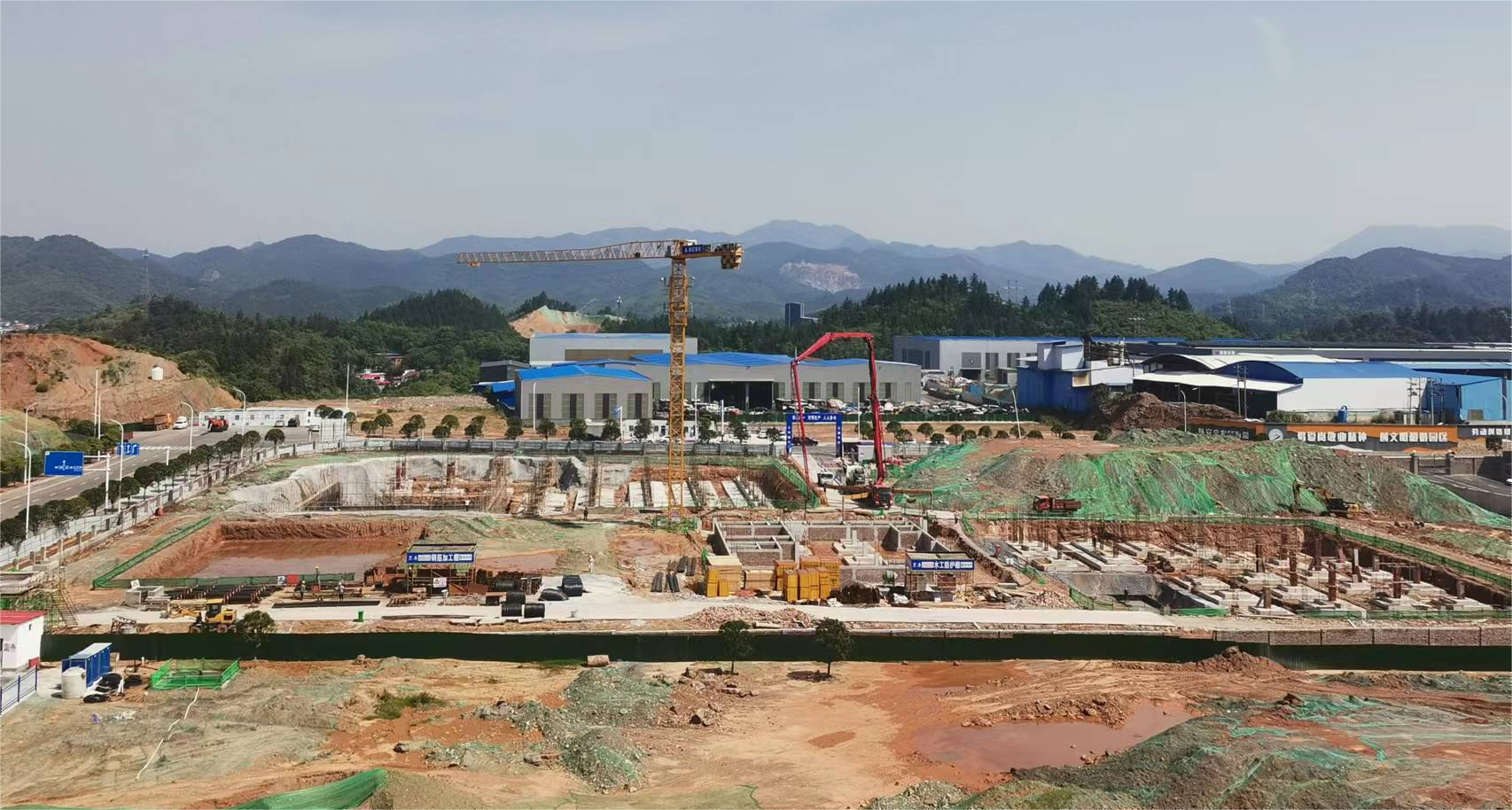 澄实生物江西生产基地项目在如火如荼的建设中